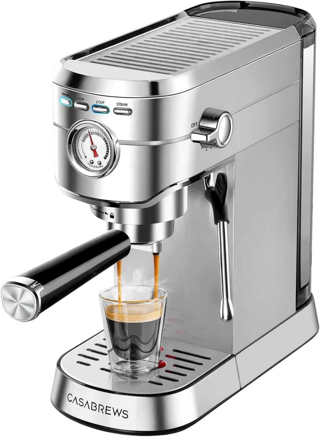 Espresso Machine CM5418, Compact Portable Design, CASABREWS