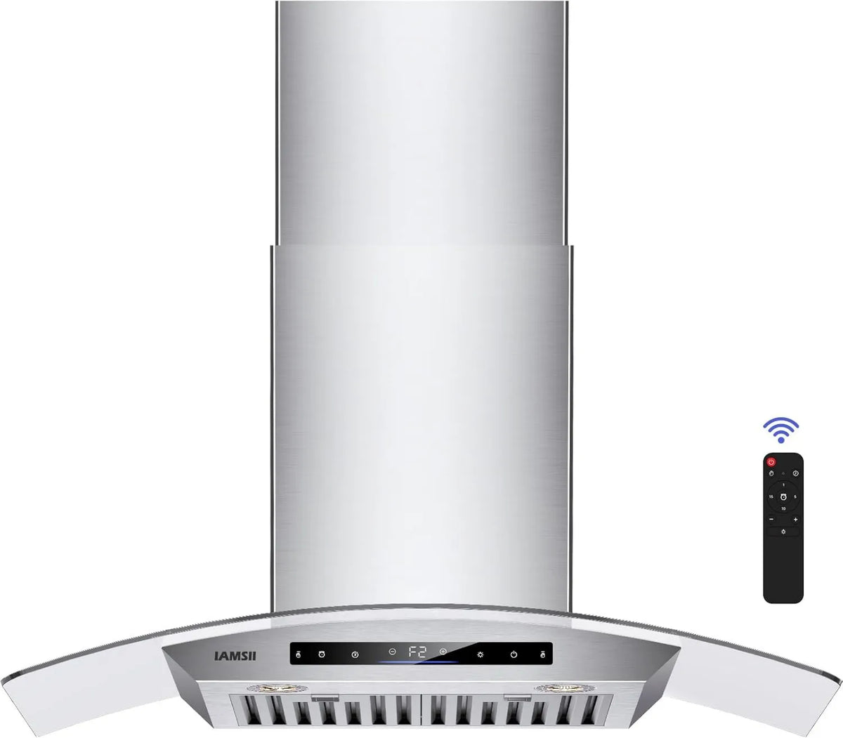 Range Hood, Touch Controls, Stainless Steel, Wall-Mountable, 900 CFM, 30 inch