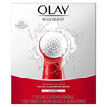 Facial Cleansing Device, Deep Facial Cleansing, Face Exfoliator with 2 Brush Heads, Olay