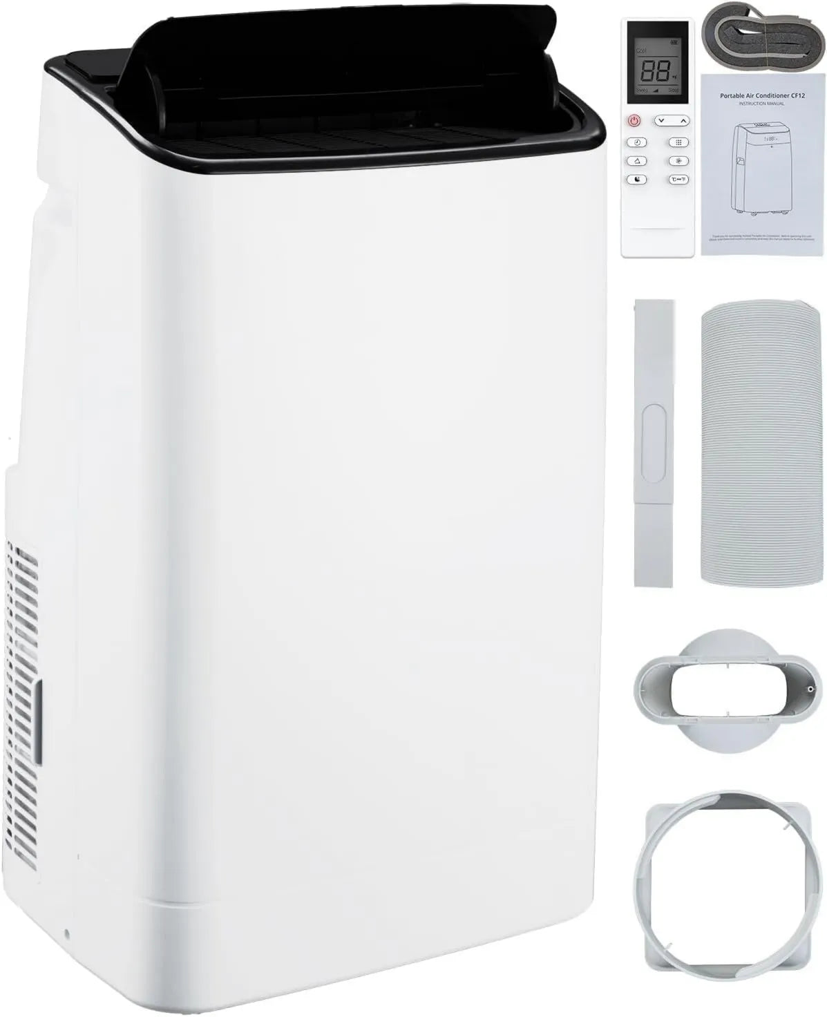Air Conditioner 14000 BTU Portable 3-in-1, 3 Speed, 24H Timer, Auto Swing, Smart/Sleep Mode, Remote Control, Compact Portable Design