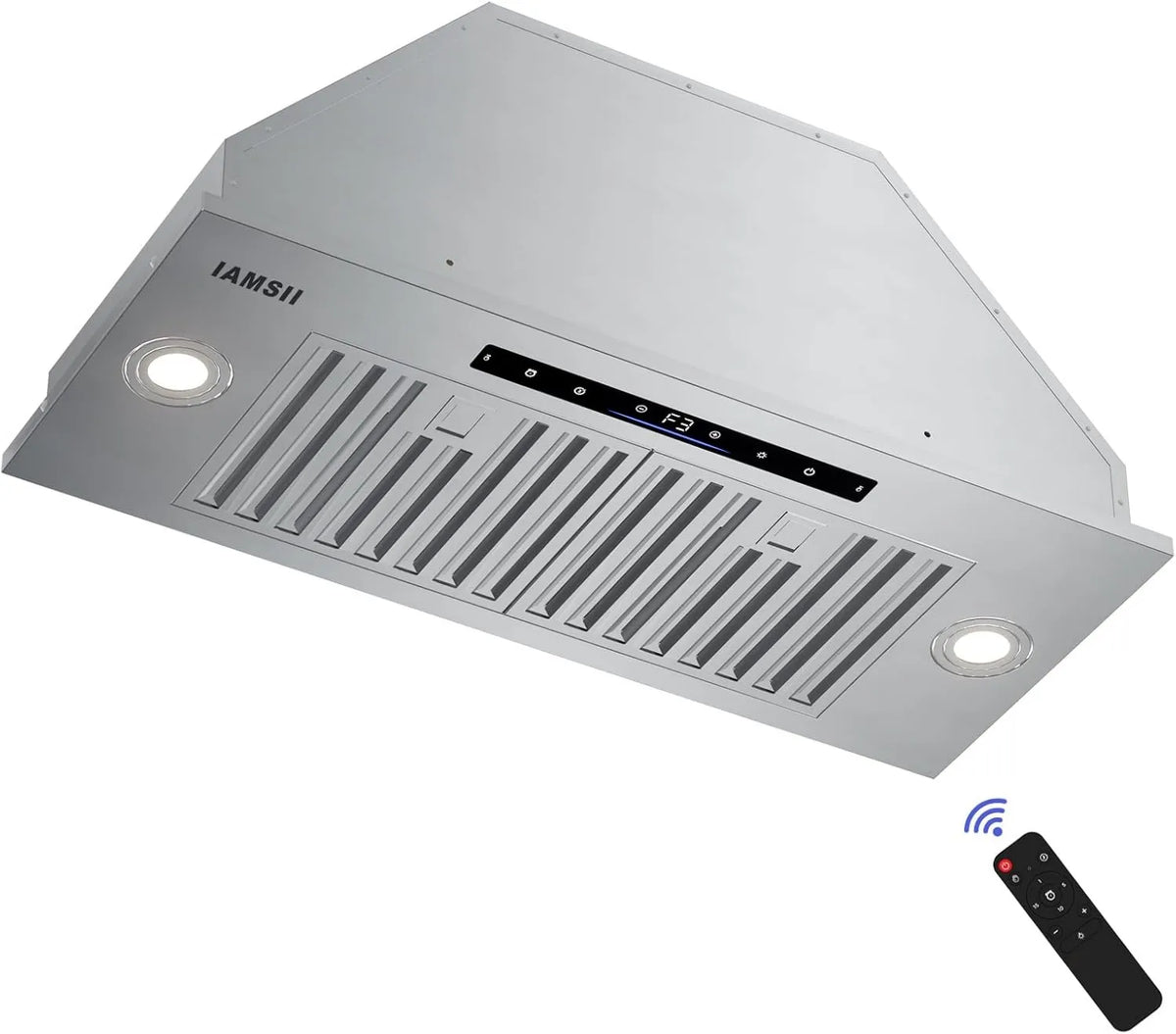 Range Hood 36-Inch, 900 CFM, Touch Controls, Built-In Installation, Gesture and Touch Control