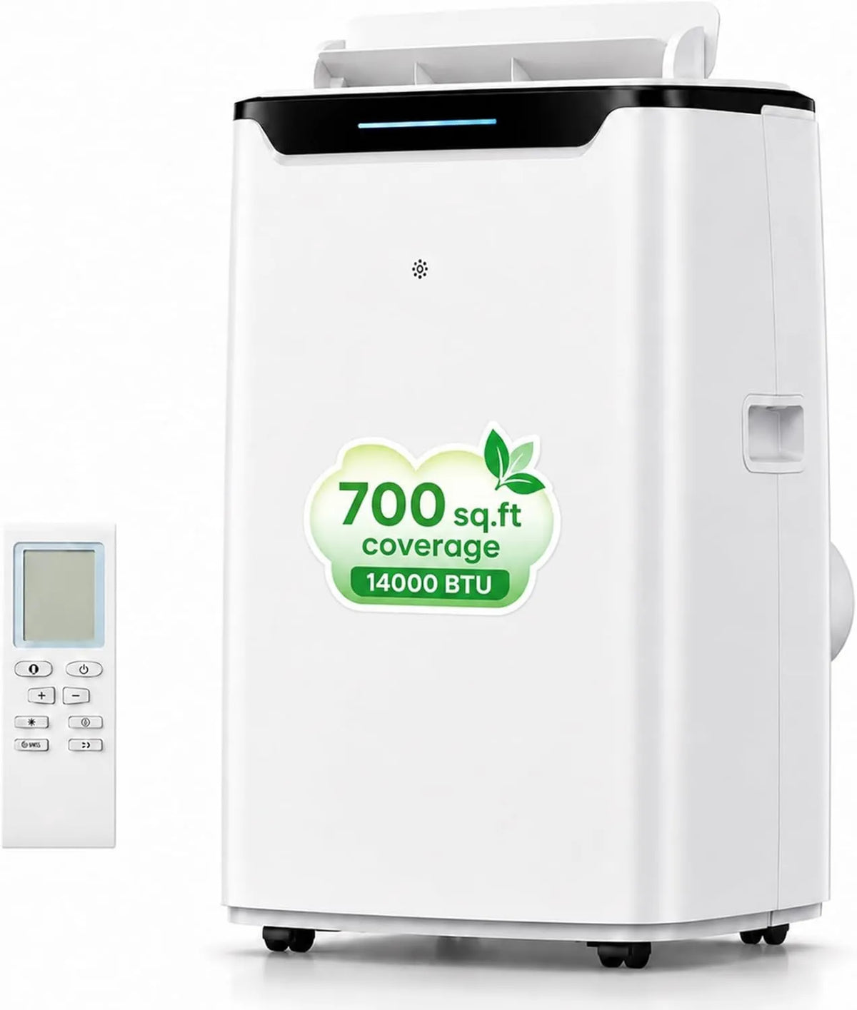 Air Conditioner 3-in-1, 14000 BTU, for Bedroom/Apartment/Living Room, 3-in-1 Energy Efficient Portable AC Unit with Upward Airflow, Sleep Mode