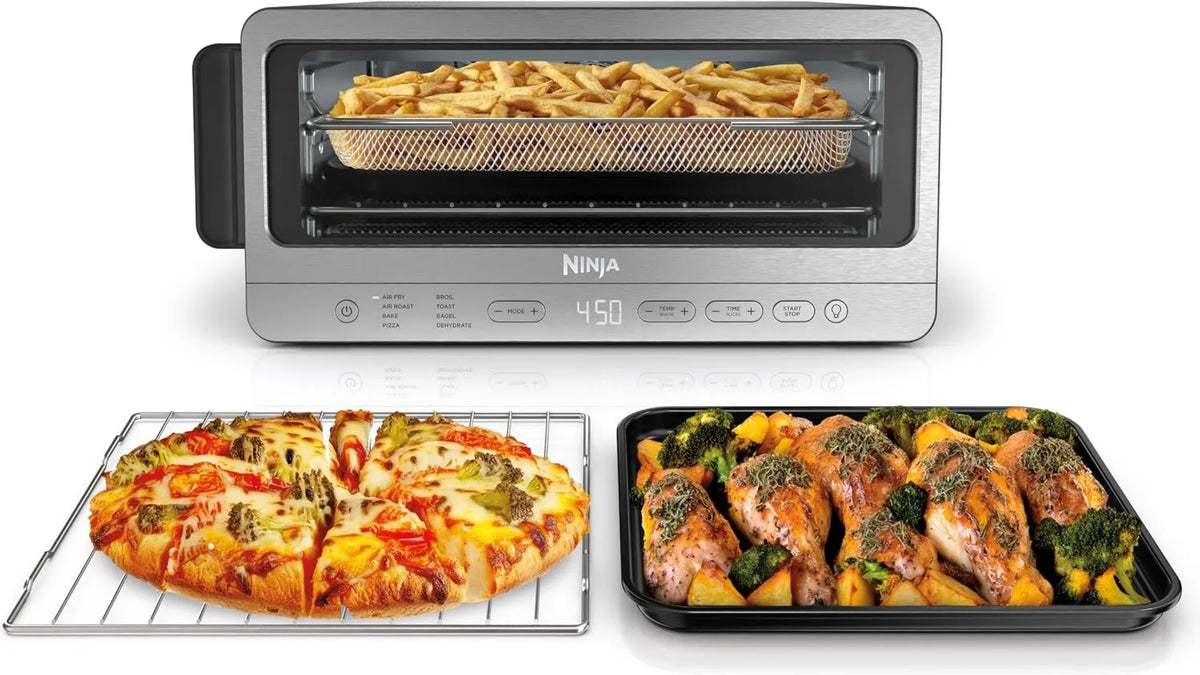 Ninja Flip Toaster Oven & 8-in-1 Air Fryer, Stainless Steel