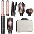Hot Air Styling Brush, 7-in-1, Auto Wrap Curlers, Frizz-Free Volumizer, Fast Blow Drying Curling Straightening, Ionic Technology, Curling Function