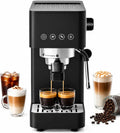 Espresso Machine, Compact Portable Design, 20 Bar, Milk Frother, Latte & Cappuccino, AAOBOSI
