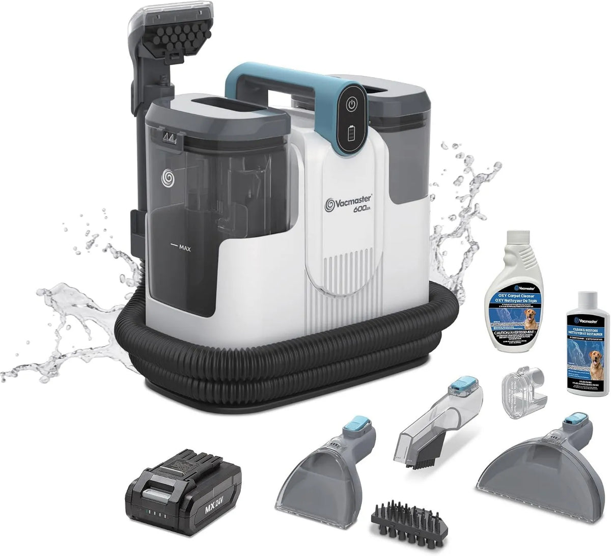 Upholstery Cleaner Machine, Cordless Design, Compact Portable Design
