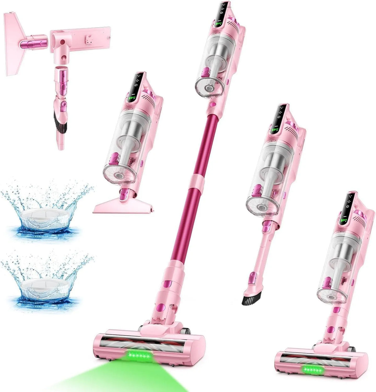 Cordless Stick Vacuum, Cordless Design, Anti-Tangle Brush, Vacuum Suction, 50 mins, Pet Hair, Hardwood Floor, Powerful Suction, Trucozie