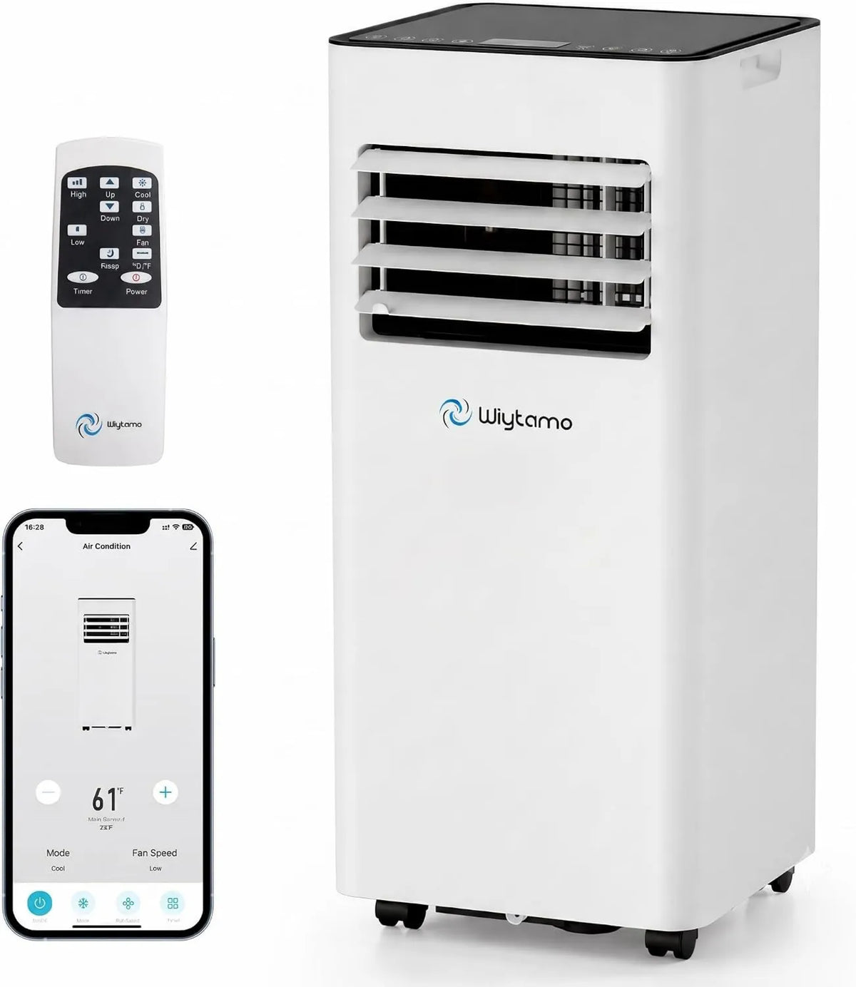 12000 BTU Portable Air Conditioners with WiFi, Compact Portable Design
