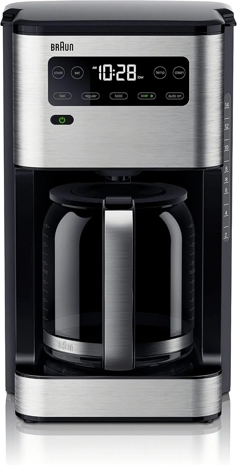Braun 14-Cup Drip Coffee Maker, Programmable Brewing, Hot/Iced