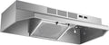 Range Hood, 400 CFM, 30 inch, 2 Speed, Stainless Steel, Rocker Switch Control, Multiple Venting Options