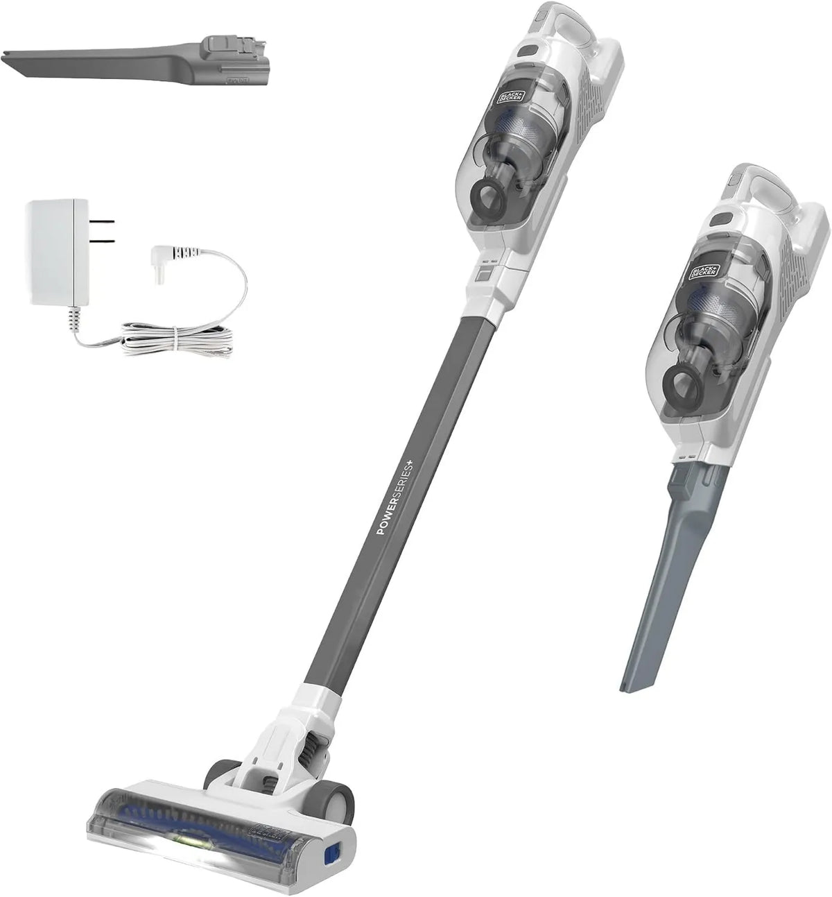 Black+Decker POWERSERIES 16V MAX Stick BHFEA420J Vacuum Cleaner, Cordless Design, Rechargeable, Compact Portable Design, Anti-Tangle Brush
