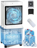 10-Gallon, 10-Gallon Evaporative Air Cooler, Swamp Coolers Portable Air Conditioners, Compact Portable Design