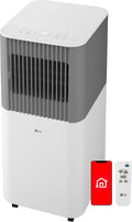 Google Smart Portable LG 6000 Air Conditioner, 6000 BTU, 10000 BTU, 115V, Remote Control, Compact Portable Design, Voice Control, 10' x 25' Room
