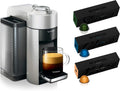 De'Longhi ENV135S Espresso Machine, 30 Capsules, Silver Nespresso Vertuoline Coffee