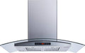 Range Hood, 600 CFM, 36 In, Touch Controls, Stainless Steel, Island-Mount Design