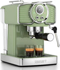 Espresso Machine 20 Bar, SUMSATY, Green, Countertop Coffee Maker with Pressure Brewing