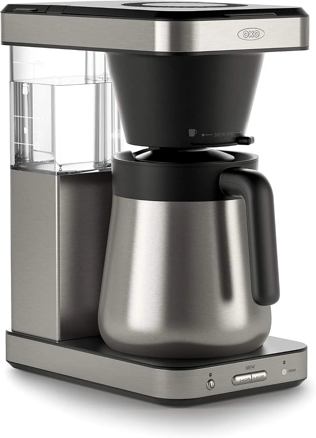 Drip Coffee Maker 8-Cup, Thermal Carafe, Stainless Steel, Single-Serve, OXO