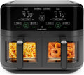Air Fryer, Nonstick Interior, Automatic Shutoff, Dual-Basket Cooking, 6 Quart, 3Qt, Sync Finish, Auto Shutoff, CHEFMAN