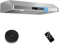 Range Hood Under Cabinet 700CFM, Remote Control, Touch Controls, Stainless Steel, 30 inch, 3-Speed, 3 Air Vents, Baffle Filters, SNDOAS