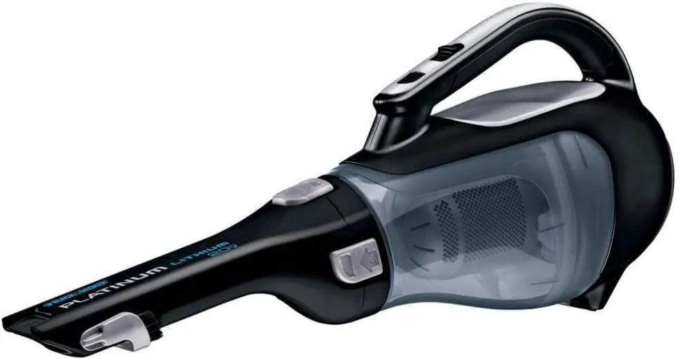 Black+Decker dustbuster 20V Hand BDH2000L Vacuum Cleaner, Flip-Up Brush and Charging Base, Cordless Design, Rechargeable, Compact Portable Design