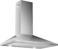 Range Hood LED Lighting and, 450 CFM, 30 Inch, 3 Speed, Stainless Steel, Wall-Mountable, LED Lighting and Dishwasher Safe Filters