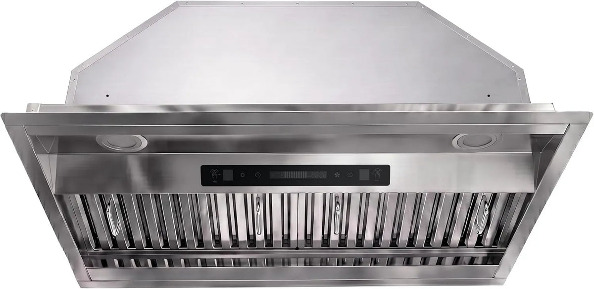 Range Hood 4-Speed, 900 CFM, 30 Inch, Touch Controls, Built-In Installation, 4-Speed Gesture Touch Remote, JOCO