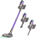 Cordless Stick Vacuum, 550W, 48kPa, 60 Mins, Cordless Design, Rechargeable, Anti-Tangle Brush, Stick Vacuum with Intelligent Display