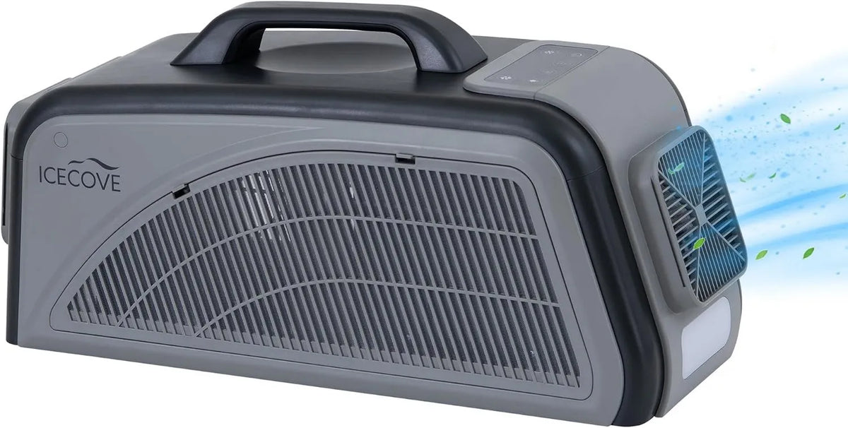 Air Conditioner 2500 BTU Portable, Fast-Cooling Indoor & Outdoor AC for Small Spaces, Van & Garage, Compact Portable Design, IceCove