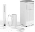 Installation Kit 8000BTUs, 48dB, 350 Sq.ft Max, Floor Room AC, DOE Certified, Remote Control, Timer, Compact Portable Design, GarveeHome