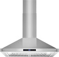 Range Hood, 380 CFM, 30 in, Stainless Steel, Wall-Mountable