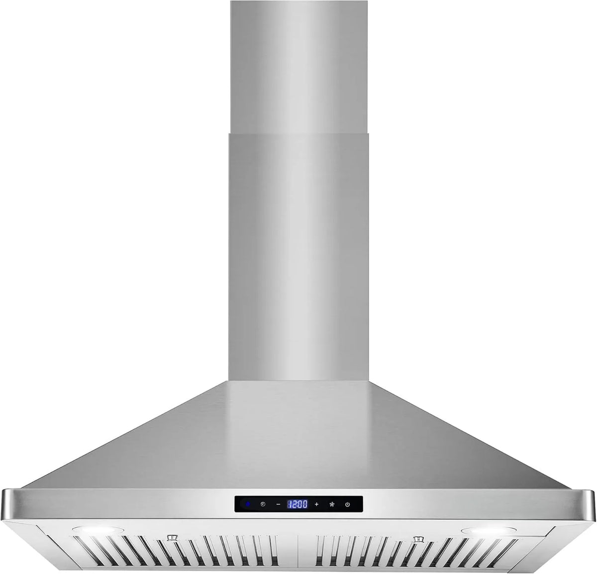 Range Hood, 380 CFM, 30 in, Stainless Steel, Wall-Mountable