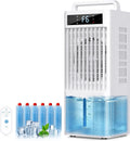 3-Gals, Timer, Compact Portable Design, 16FT, 38db, 2 Modes, 6 Speeds, 3-Gals Tank for 20H Cooling, Portable Air Conditioners Fan, No Hose Needed