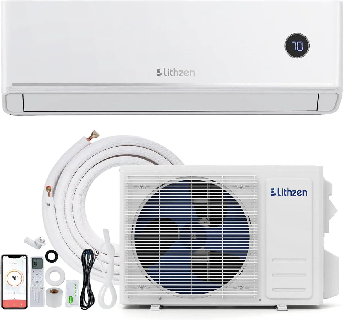 Ductless Mini Split System 12000 BTU, Heating and Cooling HVAC System