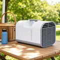 Air Conditioner 24H, Timer, Compact Portable Design, 4000 BTU, Compact Fast Cooling for Outdoor Tent RV Room US Plug