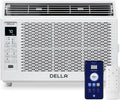 Air Conditioner DELLA 6000, 6000 BTU, WIFI, Cools Up to 250 Sq, GEO Location, Easy Install, Work with Alexa, Reusable Filter