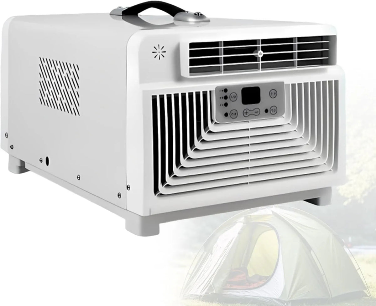 Air Conditioner 42dB, 3400 BTU, 300W, Panel adjustment, Travel Friendly Micro Climate Cooler for Rooftop Tent, Van Life Accessory, Quiet