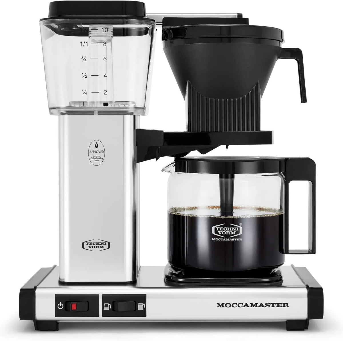 Drip Coffee Maker 10-Cup, 1.25l, 40 ounce, Polished Silver, Technivorm