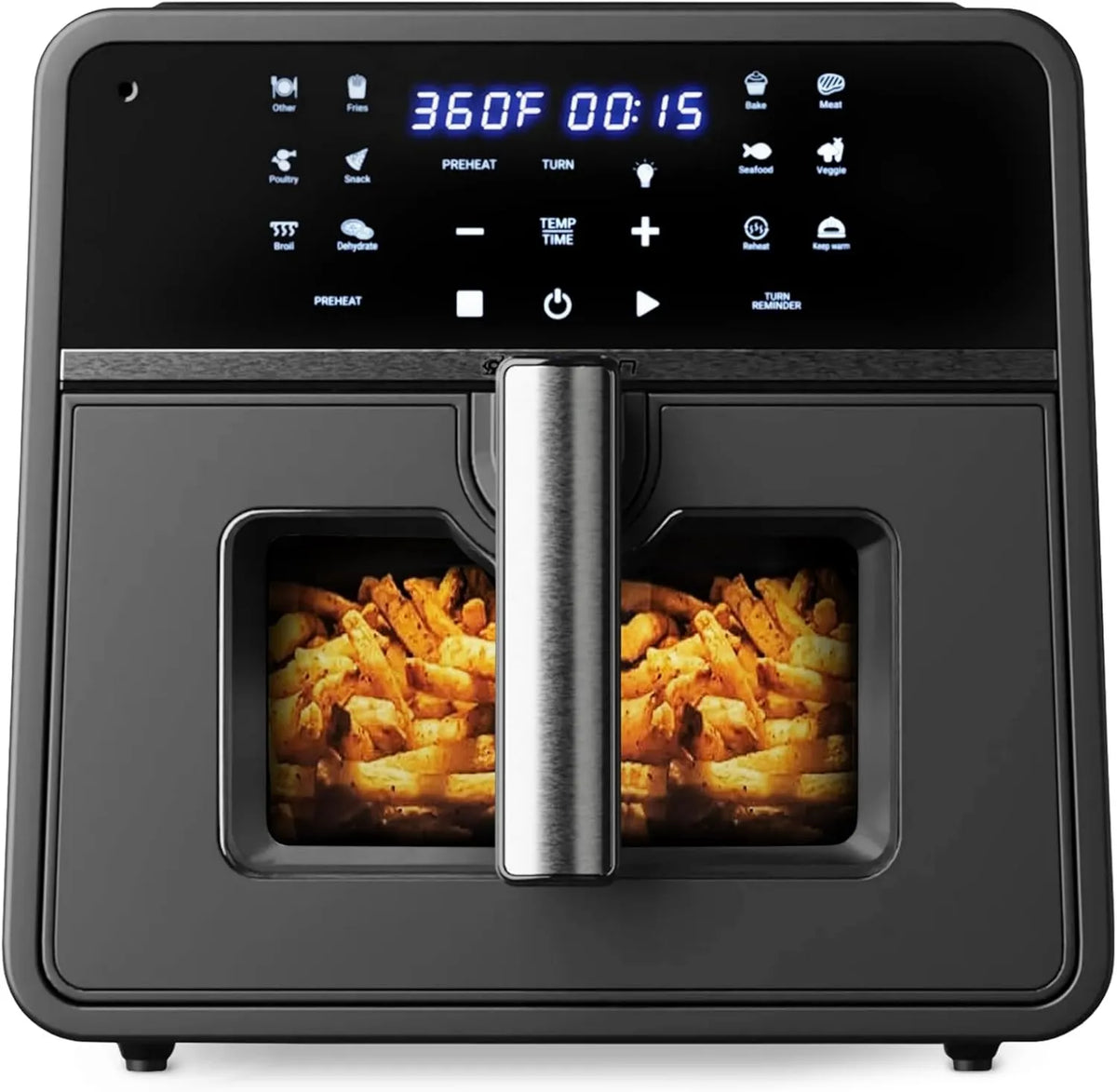 Air Fryer 6-in-1, 10QT, 1700W, WIFI, 100+ Recognized Food, 1000+ Voice Control Commands, No Setup, Nonstick Basket, Nonstick Interior, Emerson