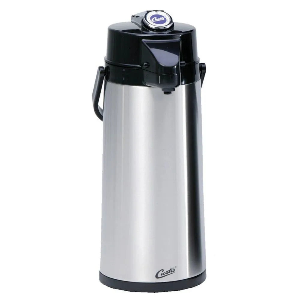 Wilbur Curtis Thermal Dispenser TLXA2201G000, 2.2L, Body Glass Liner Lever Pump, Commercial Airpot Pourpot Beverage Dispenser