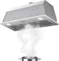 Range Hood, 900 CFM, 30 Inch, Built-In Installation, 900 CFM Built-in Kitchen Hood with Push Button