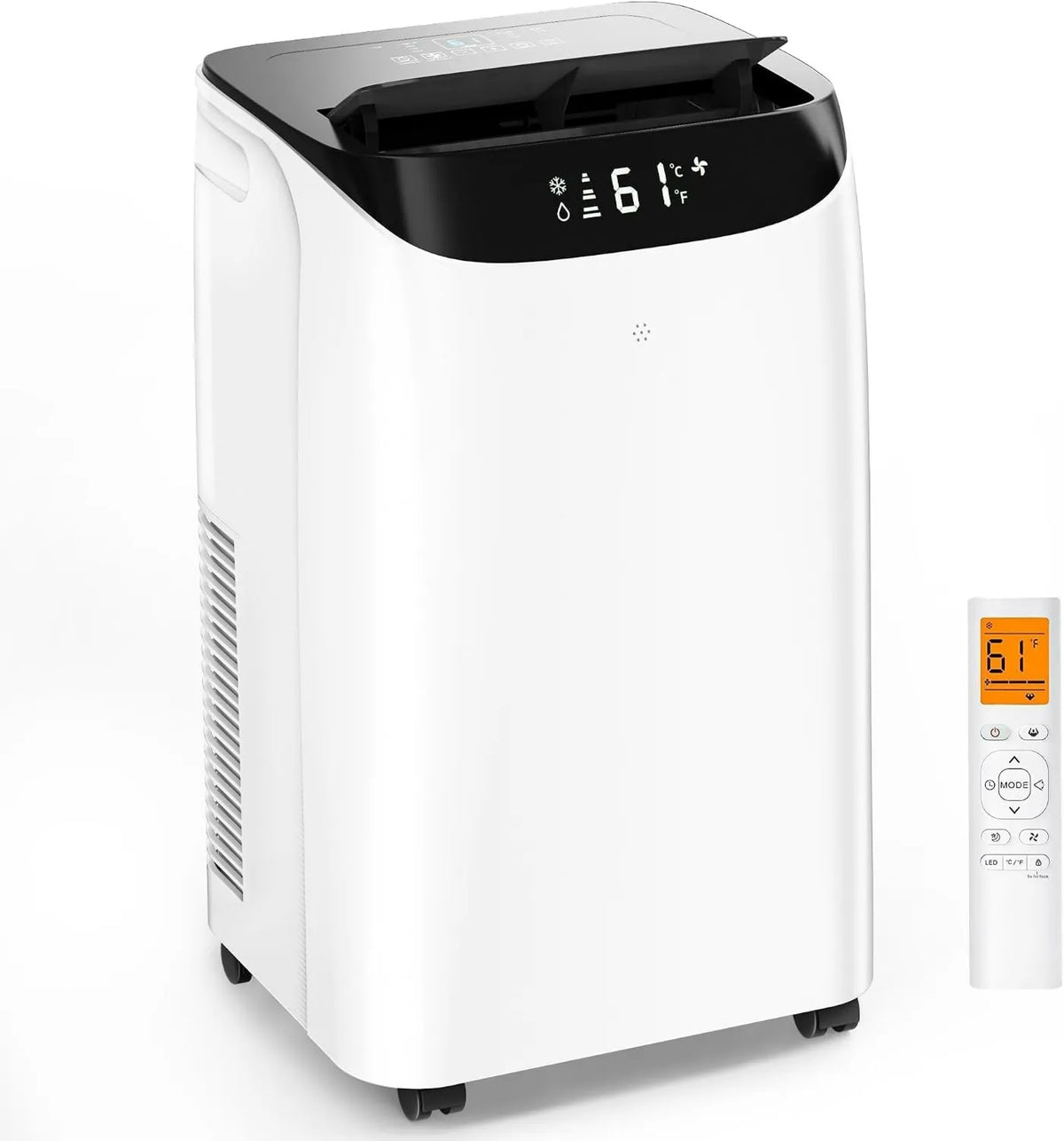 Dehumidifier, Remote Control, Compact Portable Design, 14000 BTU, Cools Up to 700 Sq.Ft, Sleep Mode, Free standing AC Unit