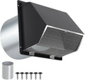 Range Hood, 12 Inch, Galvanized Steel, Black, Kitchen Ventilation and Cooking Exhaust System