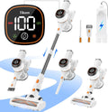 Cordless Stick Vacuum V500, 450W, 40000Pa, Cordless Design, Touch Controls, Anti-Tangle Brush, Hard Floor, Charging Wall Dock, Tikom