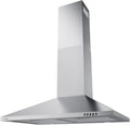 Range Hood, 30 Inch, Stainless Steel, Wall-Mountable, Kitchen Vent Hoods