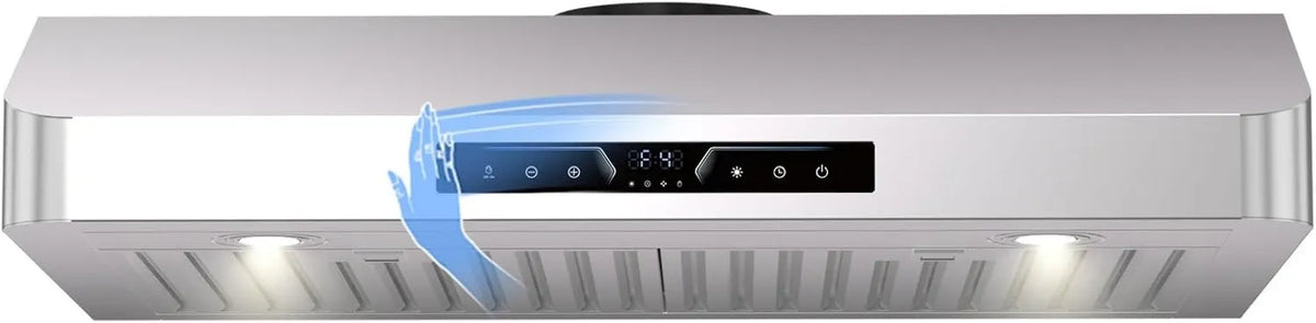 Range Hood 1200CFM, 36 Inch, 4-Speed, Under, with 4-Speed Gesture Sensing