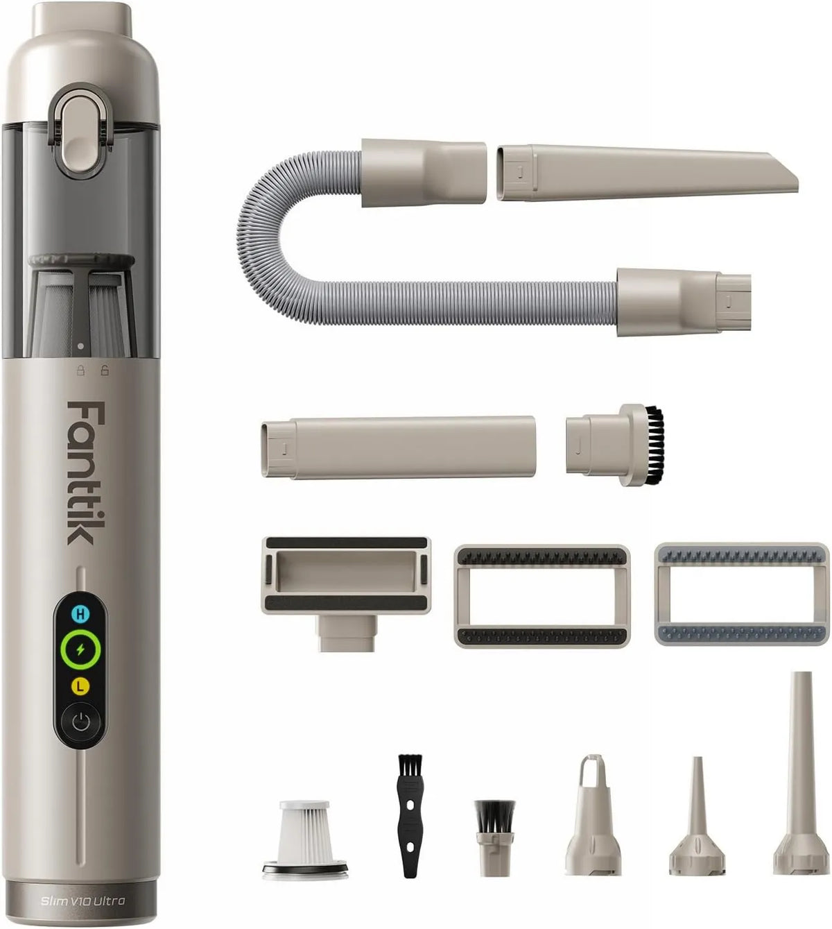 Vacuum Cleaner Slim V10 Ultra Cordless Car 4-in-1, Cordless Design, Compact Portable Design, Vacuum Suction, 19kPa, 2 Suction Modes, Small Jobs