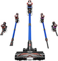 Cordless Stick Vacuum 45Kpa, Cordless Design, Anti-Tangle Brush, 550W, 65Mins, 8-in-1, 8-in-1 Lightweight Vacuum for Hardwood Floor/Carpet/Pet Hair