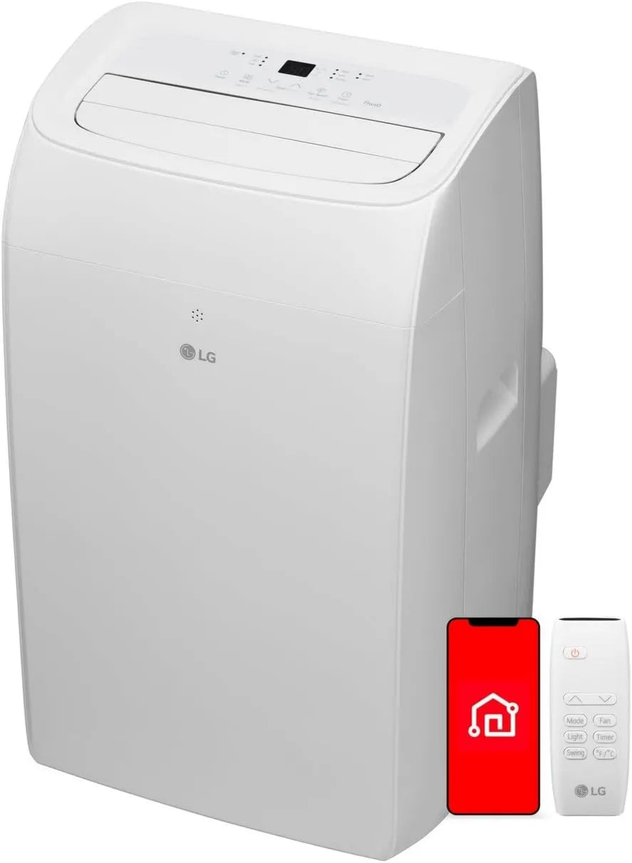 Google Smart Portable LG 8350 Air Conditioner, Compact Portable Design, Voice Control, 8350 BTU, 12000 BTU, 115V, Cools 350 Sq.Ft.