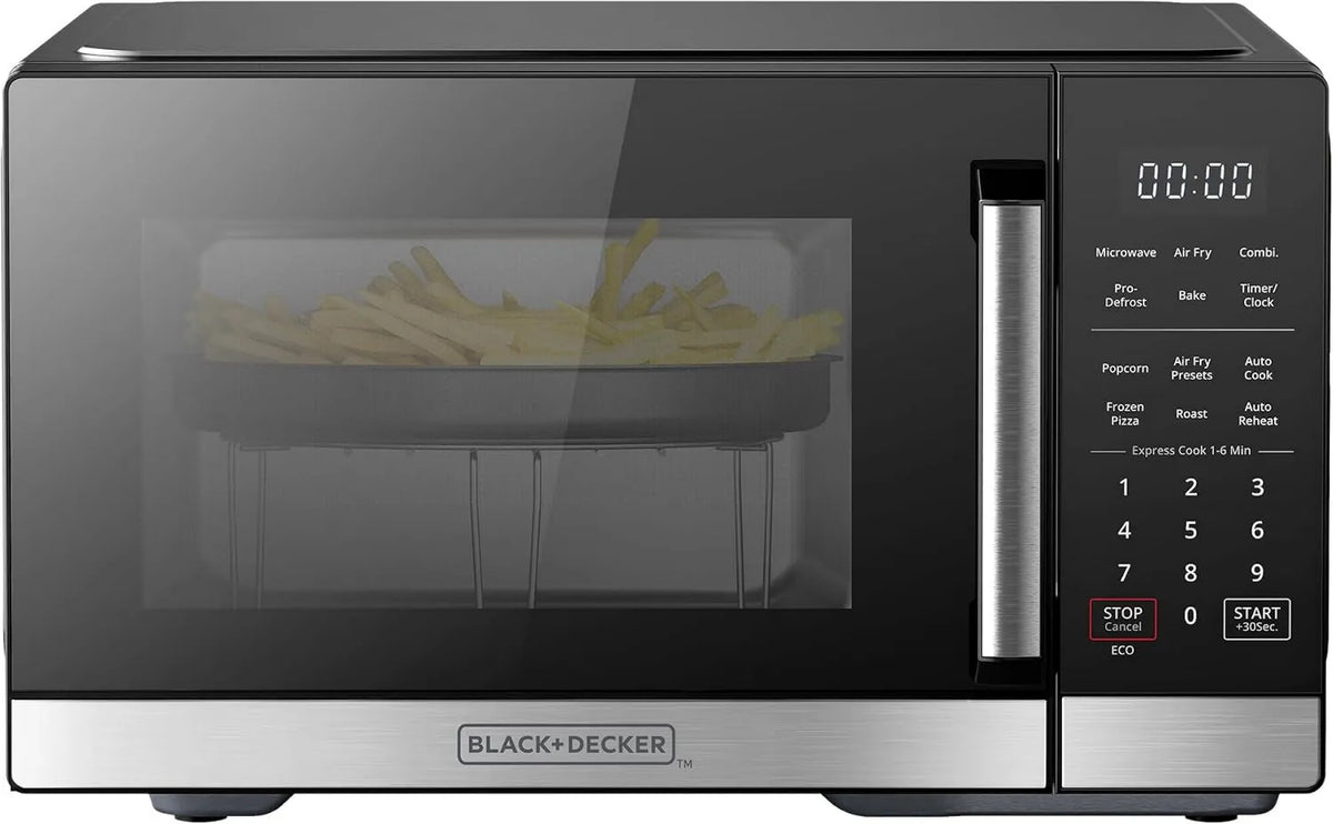 Black+Decker 5-in-1 Air Fryer, 0.9 Cu.Ft, 900W, Hot-Air Countertop Cooker
