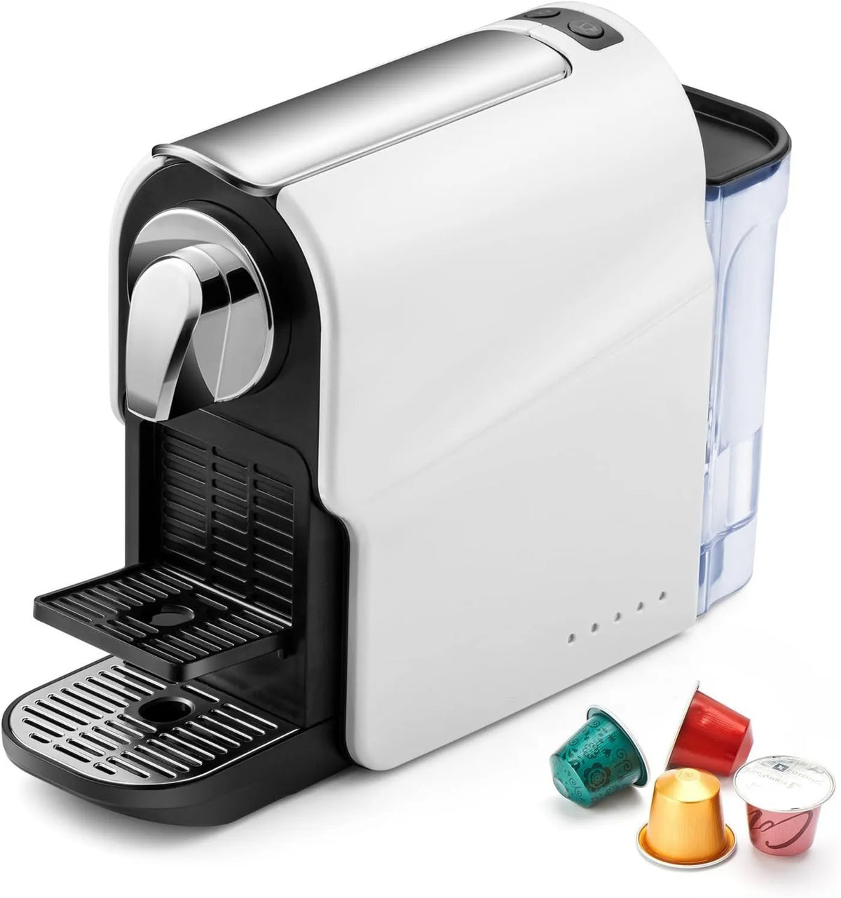 Drip Coffee Maker, 20 Bar, 22oz, 1350W, Removable Water Reservoir, Adjustable Cup Tray, beanglass Espresso Pod Machine for Home